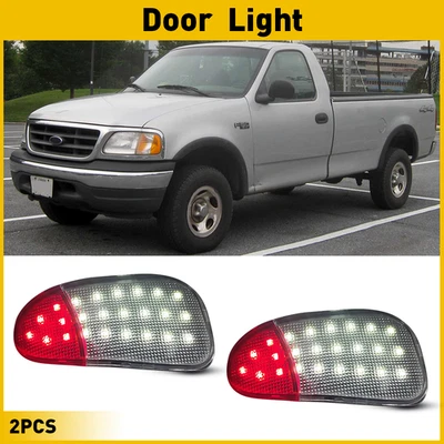 Pair LED Interior Door Courtesy Panel Light Lamp For 1997-2003 Ford F150 F250 Foto 1 de 4