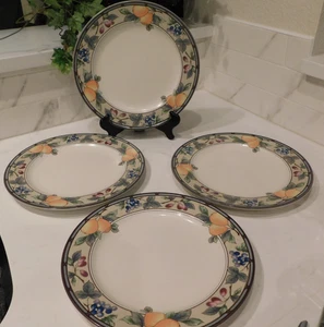 Mikasa Intaglio Garden Harvest Dinner Plates SET OF FOUR (multiple available) - Picture 1 of 5