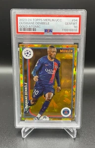2023-24 Topps Merlin - Ousmane Dembele Gold Atomic (24/50) PSA 10 - Bild 1 von 2