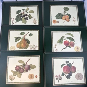 6 Vintage Pimpernel Horticultural Collection 12” x 9” Placemats Hooker's Fruit - Picture 1 of 23