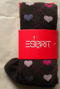 NWT ESPRIT GIRLS BROWN COTTON TIGHTS STYLE 02605 SIZE 10/14 - Picture 1 of 1