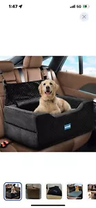 New “Plush Dog/pet Car Seat W/safety Belts(washable)up To 55lbs,holds Up To Two - Picture 1 of 4