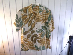 Tommy Bahama RN 86549 – Tropical Hawaiian Button-Down Silk Shirt für Herren – Größe: L - Bild 1 von 5
