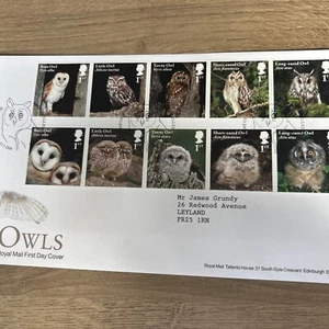 DKX47 GB 2018 búhos FDC - Imagen 1 de 1