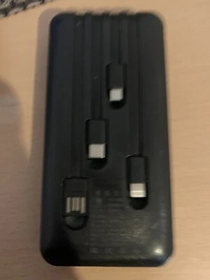 Portable Fast Charger Power Bank 20000mAh With Built-in 4 Cables Digital Display - Image 1 of 4