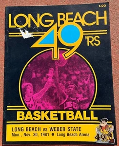 11/30/81 Weber State at Long Bech State NCAA Basketball Program - Picture 1 of 1