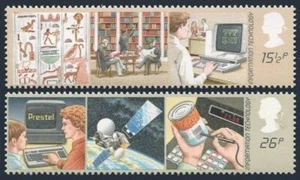 Great Britain 1000-1001, MNH. Michel 927-928. Information Technology, 1982. - Picture 1 of 1
