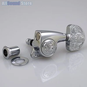 GOTOH SGL510Z-A20LX Luxury Mode L3+R3 3x3 Tuners Tuning Keys 1:21 Ratio - CHROME - Picture 1 of 6