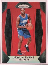 2017-18 Panini Prizm Orange Prizm /49 Jawun Evans #216 Rookie RC Clippers