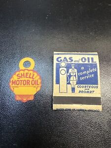 New ListingVintage Gas And Oil Matchbook And Oil Change Fob