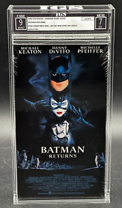 Batman Returns VHS Tape 1992 Warner Home Video Sealed New IGS 9 7 Graded CGC