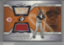 2002 UPPER DECK SPX WINNING MATERIALS GRIFFEY  BALL/PATCH COMBOS 10/25