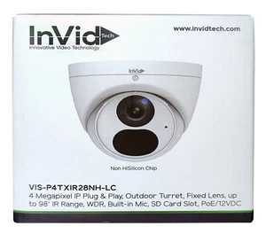 Invid Tech Vis-P4TXIR28NH-LC 4MP Außenturm festes Objektiv - Bild 1 von 2