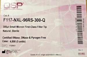 Thermo F117-NXL-96RS-300-Q 300 ul small mic. Natural SterilFilter Pipette Tip - Picture 1 of 2
