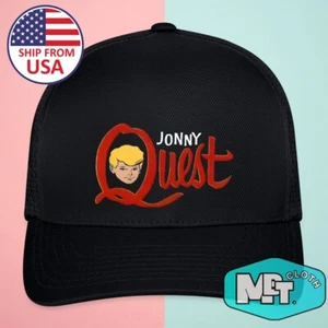 Jonny Quest Tv Cartoon Black Trucker Hat Cap Adult Size - Picture 1 of 3