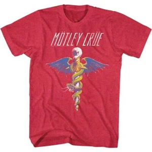 Motley Crue Dr Feelgood Crest Men's T Shirt Metal Music Merch - Picture 1 of 5