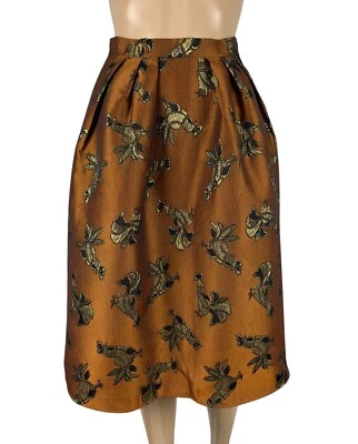 Falda Lurex Pinko Triciclo Gonna Jacquard Talla IT38 Foto 1 de 4