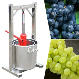 12L Fruit Wine Press Grape Crusher Apple Juice Wine Cider with Hydraulic Jack - Picture 1 of 15