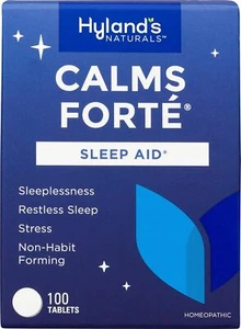 Hyland's Calms Forte Sleep and Stress Support 100 Tabs EX 6/26 FREE FAST SHIPPIN - Picture 1 of 7