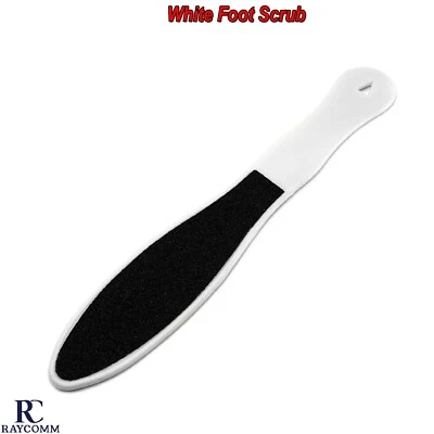 White Foot Scrub Hard Dead Skin Removal Double Sided Manicure Pedicure Tools - Image 1 of 4