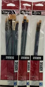 Artist Paintbrushes Clearout Louvre Synthetic Assorted Shapes Support Non Profit - Picture 1 of 19