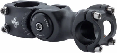 Kalloy 820 Stem - 90mm, 25.4 Clamp, Adjustable, 1 1/8", Aluminum, Black - Image 1 of 2