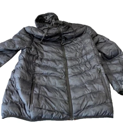 Contempo Casual Suburbia Marino Puffer Jacket W/Built-in Earphones, Black 2XL - Image 1 of 4