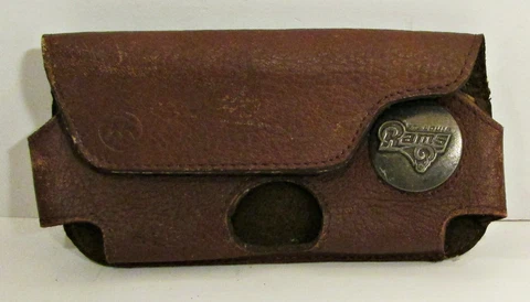 VINTAGE ST LOUIS RAMS NFL SPORTS SOUVENIR SOFT LEATHER CASE FOR GLASSES Cover