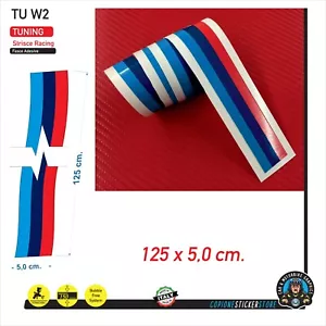 Motorrad Klebestreifen passend für BMW Tuning Racing 125 x 5 cm. - Bild 1 von 1