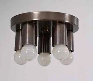 5 Light Handmade Vintage Ceiling Mid Century Raw Brass Sputnik chandelier light - Picture 1 of 5