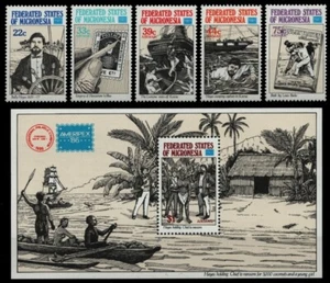Micronesia 1986 - Mi-Nr.o 57-61 y bloque 1 ** - Estampillada sin montar o nunca montada - barcos / barcos - Imagen 1 de 1