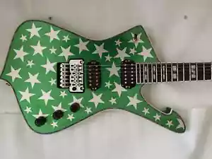 Guitarra Eléctrica Galáctica Rara Blanca Zombie Jay Yuenger Metálica Verde Plata - Imagen 1 de 4