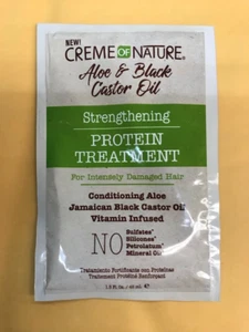 Cream of Nature Aloe&Black Castor Oil Strengthening Protein Treatment 1.5oz - Picture 1 of 2