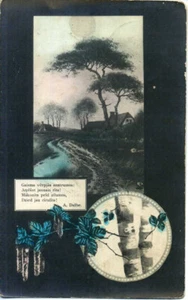 Letonia 1928 Tarjeta Postal de Saludos con Salacgriva 'A' Cancelar - Imagen 1 de 2