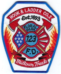 NUEVA YORK - Floral Park Hook & Ladder Co. 2 - "Long Island"" Parche de hombro contra incendios - Imagen 1 de 1