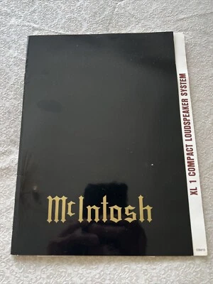 Sistema de altavoces compacto McIntosh XL 1 de colección manual del propietario XL1 Foto 1 de 4