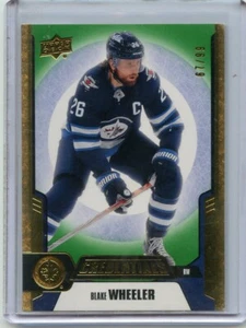 2019-20 Upper Deck Credentials Green #41 Blake Wheeler 67/99 - Bild 1 von 2