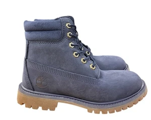Timberland Waterville 6 Inch Waterproof Boot Women’s Size 6 Navy Nubuck Shoe - Picture 1 of 5