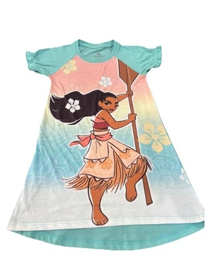 Disney Princess Moana Girl Nightgown Nightshirt Size 4T Never Worn! - Image 1 of 4
