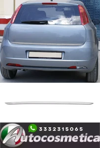 MODANATURA CORNICE STRISCIA PORTELLONE ACCIAIO CROMO per FIAT GRANDE PUNTO 2006 - Imagen 1 de 7