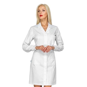 Damen Bluse Singapur weiß Langarm Baumwollmischung - Isaak - Bild 1 von 4