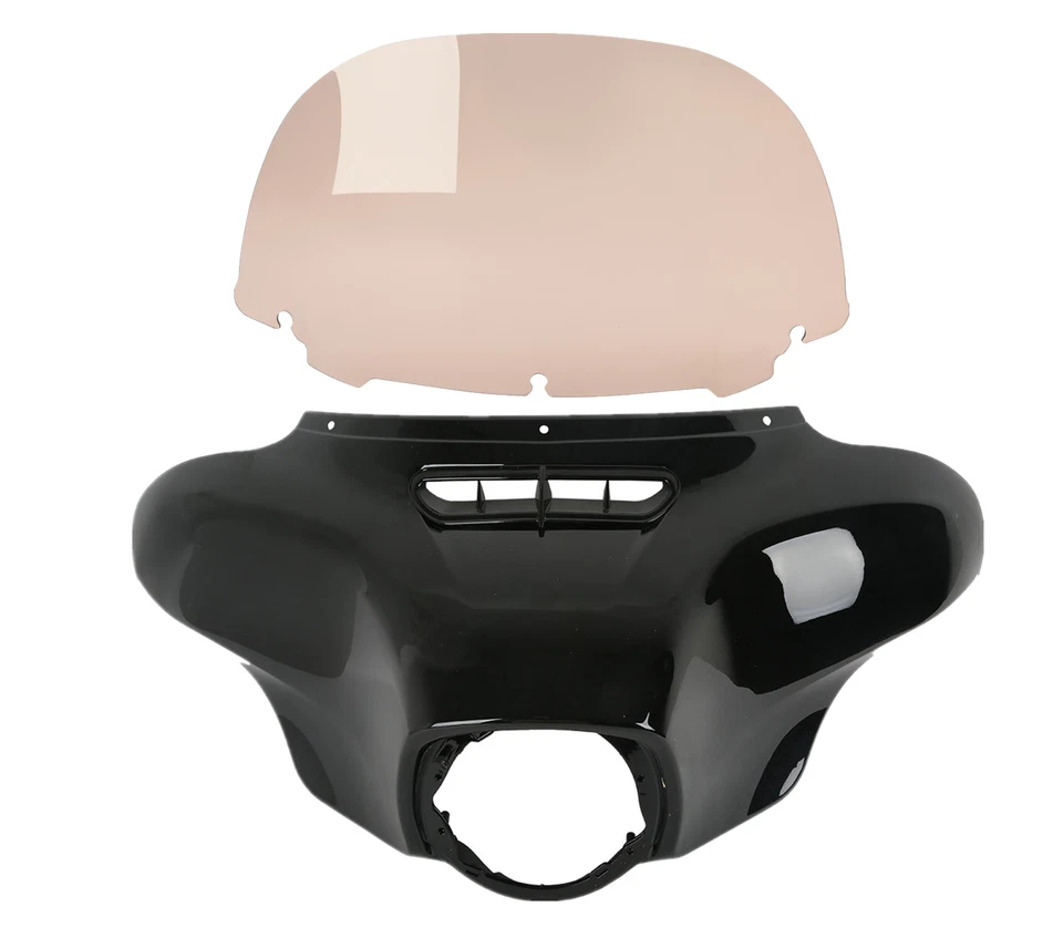 Carenado exterior de ala de murciélago y parabrisas apto para Harley Electra Street Glide 2014-2024 Foto 1 de 4