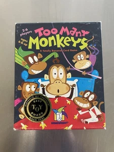 Too Many Monkeys Totally Bananas Gioco di Carte (Gamewright, 2009) CIB Pulito VG RARO - Foto 1 di 4