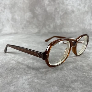 Occhiali di sicurezza vintage Romco US Military marroni 4 1/2-5 3/4 SOLO MONTATURE - Foto 1 di 9