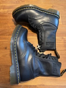 MM6 Maison Margiela x Dr. Martens Twist 1490 leather boots Black Size UK 7 - Picture 1 of 24