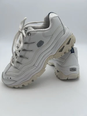 Skechers Sport Energy Wave Women Size 6.5 White Sneakers Shoes Lace Up - Image 1 of 4