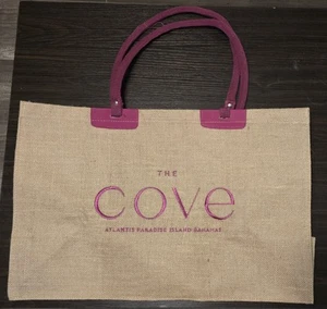 Cove Atlantis PINK Beach Tote Large Beach Bag With Interior Pocket RARE - Picture 1 of 3