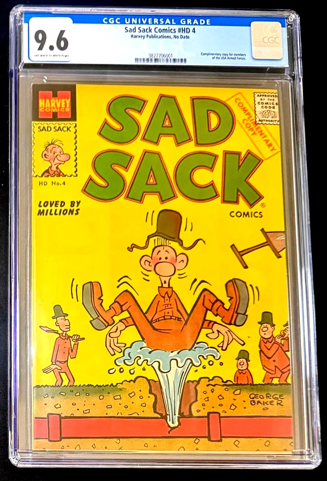 Cómics de SAD SACK #4 clasificación CGC 9,6 un cómic de Harvey de la Edad de Oro Foto 1 de 1