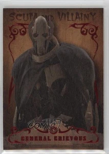 2015 Topps Star Wars Masterwork Scum & Villainy Wood 23/50 General Grievous 8g9 - Picture 1 of 3