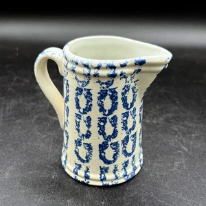 Pfaltzgraff Bicentennial Collection 2005 Blue/White Spongepaint Pitcher Box COA - Picture 1 of 9